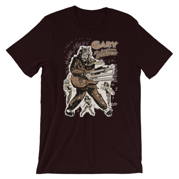 GARY THE WEREWOLF - Bronze "Rockin' Gary" T-shirt in Various Colors