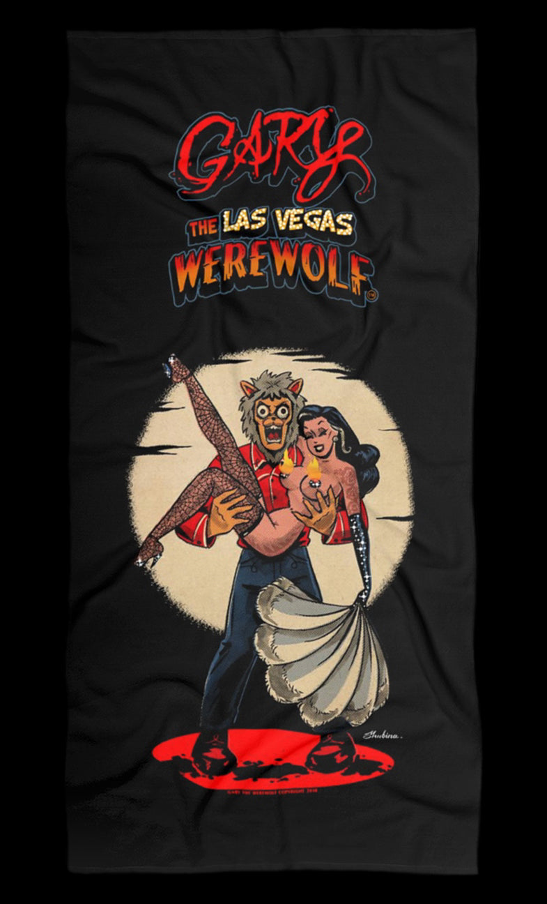 GARY THE WEREWOLF - Marie Devilreux “Showgirl” Beach Towel