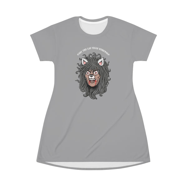 GARY THE WEREWOLF - Orig. Gary Face Logo - Nightgown in Gray