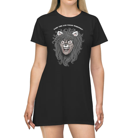 GARY THE WEREWOLF - Faded Gary Face Logo - Nightgown