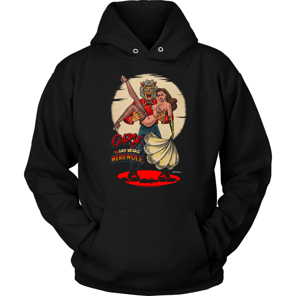 GARY THE WEREWOLF - Brunette Showgirl Hoodie in Black