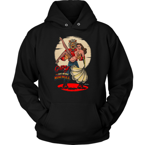 GARY THE WEREWOLF - Brunette Showgirl Hoodie in Black