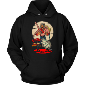 GARY THE WEREWOLF - Blonde Showgirl Hoodie in Black