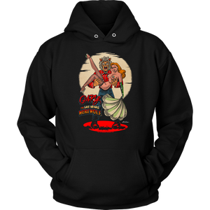 GARY THE WEREWOLF - Redhead Showgirl Hoodie in Black