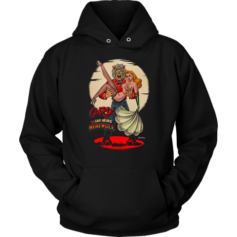 GARY THE WEREWOLF - Redhead Showgirl Hoodie in Black