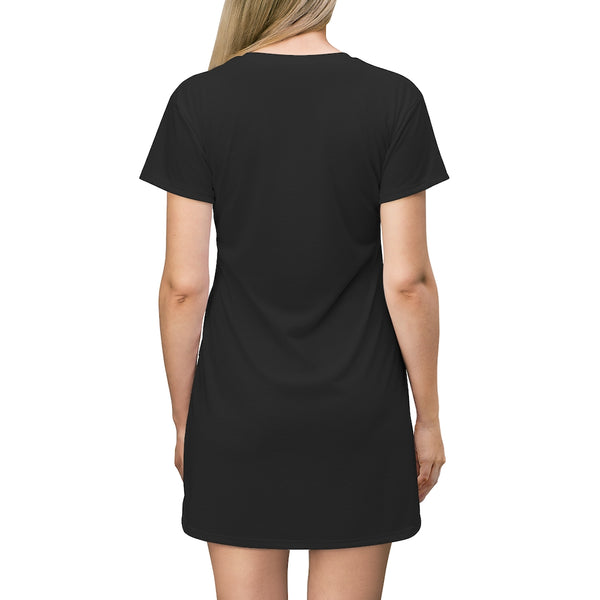 GARY THE WEREWOLF - B&W Gary Face Logo - T-Shirt Dress