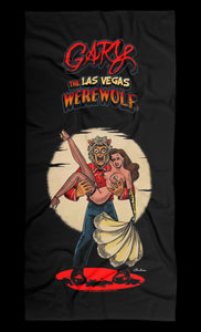 GARY THE WEREWOLF - Brunette “Showgirl” Beach Towel