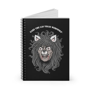 GARY THE WEREWOLF - Faded Face Logo Spiral Notebook - Ruled Line