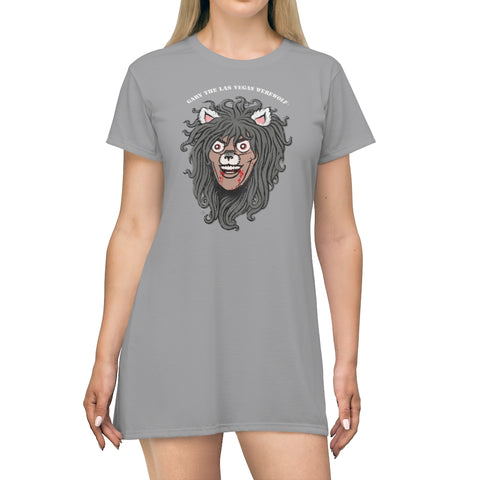 GARY THE WEREWOLF - Orig. Gary Face Logo - Nightgown in Gray