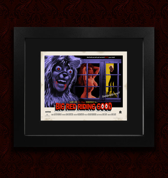 GARY THE WEREWOLF - Movie Poster "Big Red Riding Good" Premium Matte Art Print