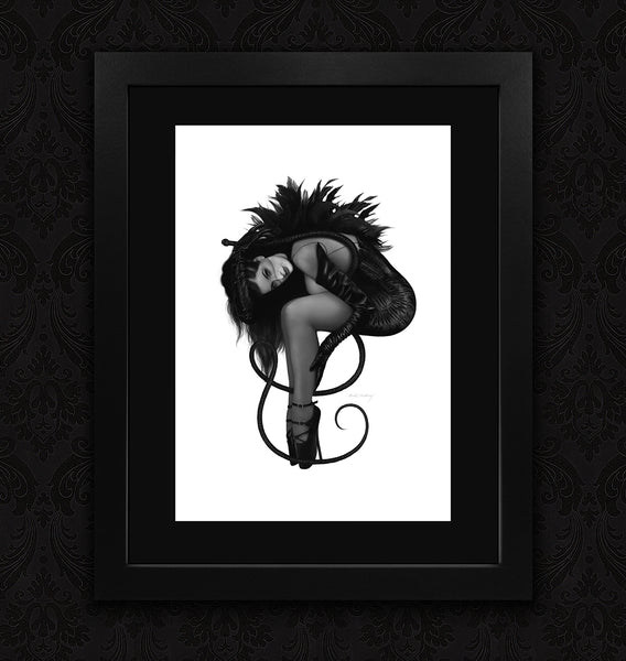 MADD ANTHONY - Dita DVT101 (B&W Version) - Premium Matte Art Print