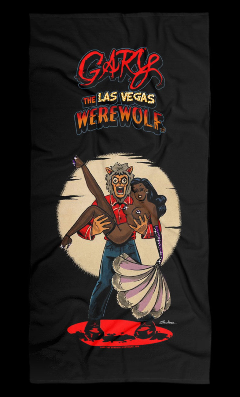 GARY THE WEREWOLF - Dyna Mitelover “Showgirl” Beach Towel