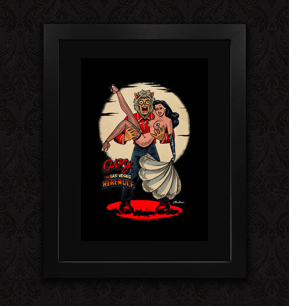 GARY THE WEREWOLF - Black Haired “Showgirl” Premium Matte Art Print