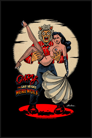 GARY THE WEREWOLF - Black Haired “Showgirl” Premium Matte Art Print