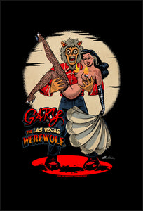 GARY THE WEREWOLF - Marie Devilreux "Showgirl" 4x6" Rectangular Vinyl Sticker