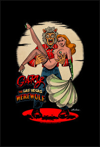 GARY THE WEREWOLF - Redhead "Showgirl" 4x6" Rectangular Vinyl Sticker