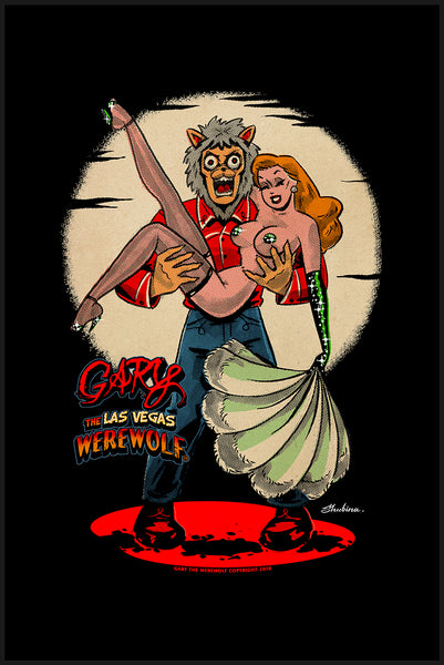 GARY THE WEREWOLF - Redhead ”Showgirl” Premium Matte Art Print