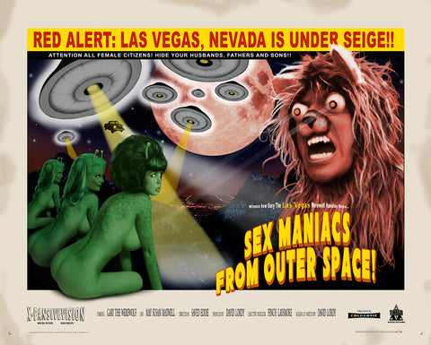 GARY THE WEREWOLF - Movie Poster "Sex Maniacs From Outer Space" Premium Matte Art Print