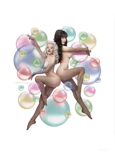 MADD ANTHONY - Mosh & Claire Bubbles Premium Matte Art Print