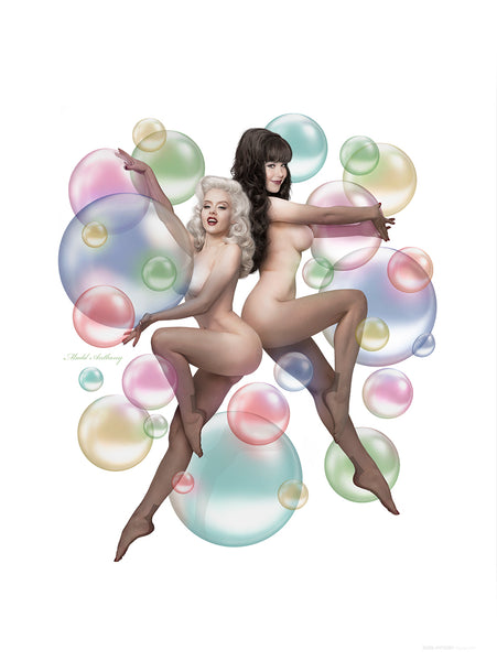 MADD ANTHONY - Mosh & Claire Bubbles Premium Matte Art Print