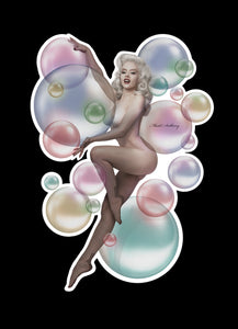 MADD ANTHONY - Large Die-Cut Vinyl Pin-up Art Sticker - Mosh Bubbles