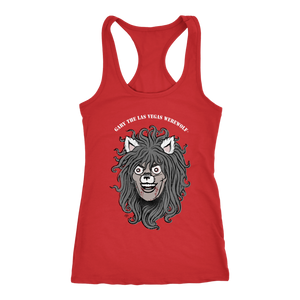 GARY THE WEREWOLF - Faded Gary Face Logo - Racerback Tank Top in Dark Colors