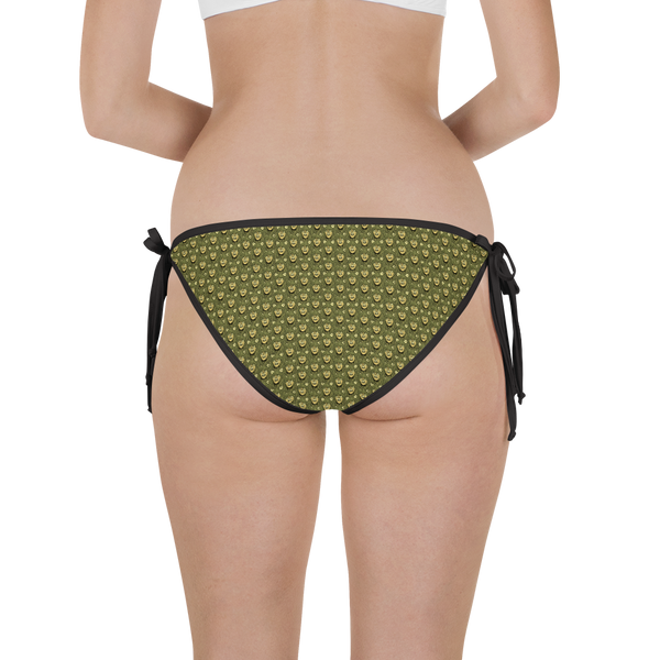 GARY THE WEREWOLF - Green Gary Face Logo All-Over Print - Tie Bikini Bottom