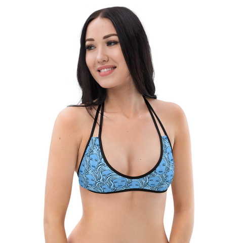 MADD ANTHONY - Blue Sabina Repeat - Tie Bikini Top