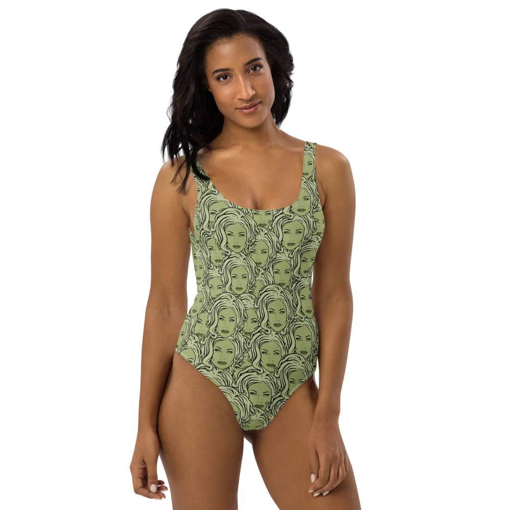 MADD ANTHONY - Green Sabina Repeat - One-Piece Swimsuit