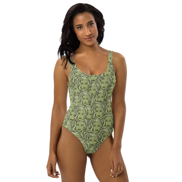 MADD ANTHONY - Green Sabina Repeat - One-Piece Swimsuit