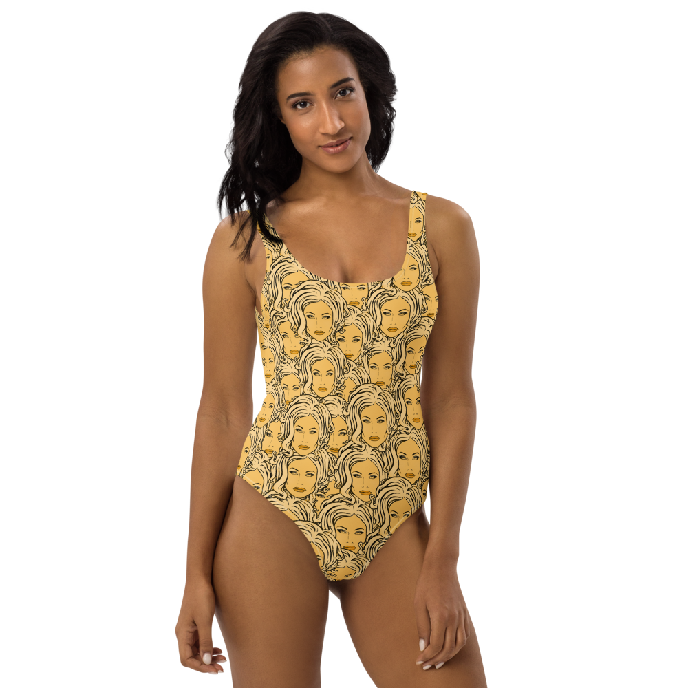 MADD ANTHONY - Yellow Sabina Repeat - One-Piece Swimsuit