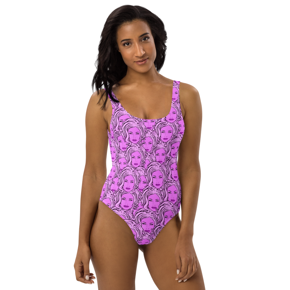 MADD ANTHONY - Purple Sabina Repeat - One-Piece Swimsuit