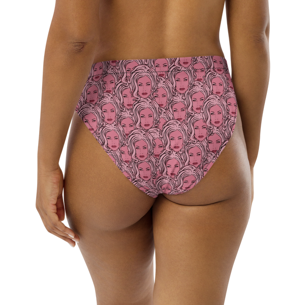 MADD ANTHONY - Pink Sabina Repeat - High-Waisted Bikini Bottom