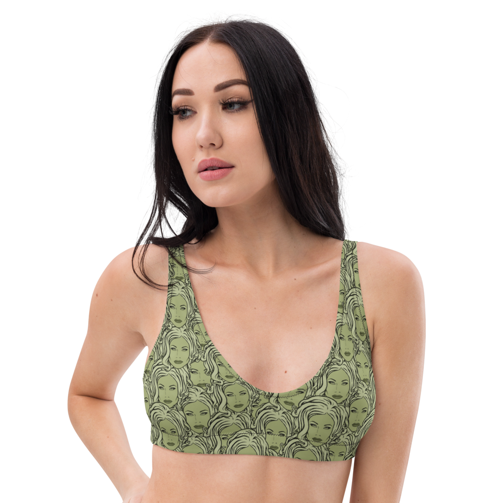 MADD ANTHONY - Green Sabina Repeat - Padded Bikini Top