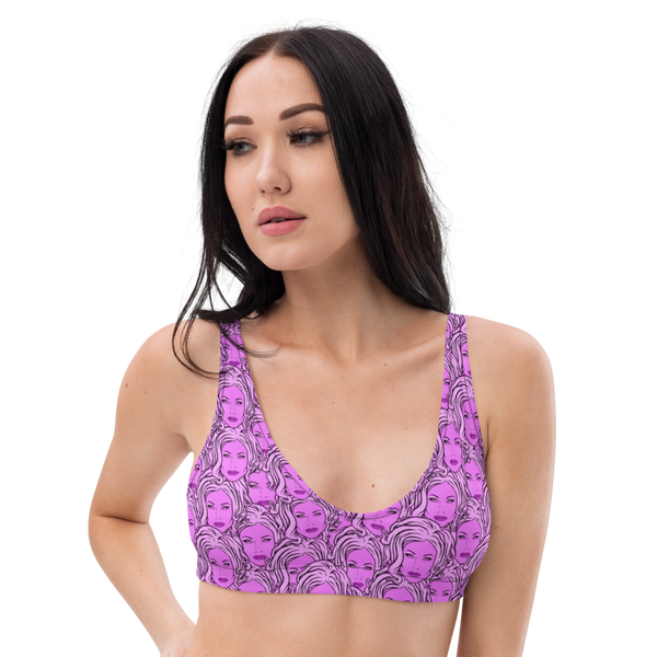 MADD ANTHONY - Purple Sabina Repeat - Padded Bikini Top