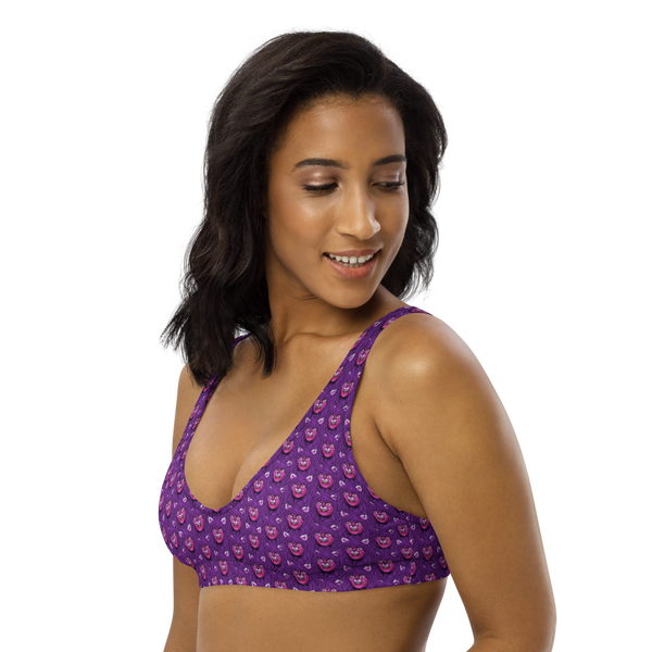 GARY THE WEREWOLF - Purple Gary Face Logo - All-Over Print Bikini Top