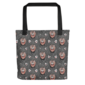 GARY THE WEREWOLF - Grey Gary Face Logo Large All-Over Print - Tote Bag