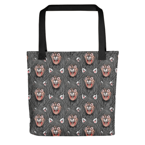 GARY THE WEREWOLF - Grey Gary Face Logo Large All-Over Print - Tote Bag