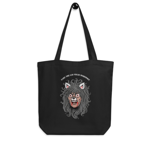 GARY THE WEREWOLF - Orig. Gary Face Logo - Eco Tote Bag in Black