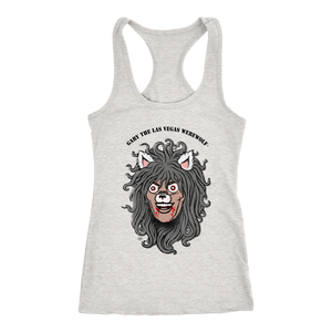 GARY THE WEREWOLF - Orig. Gary Face Logo - Racerback Tank Top in Light Colors