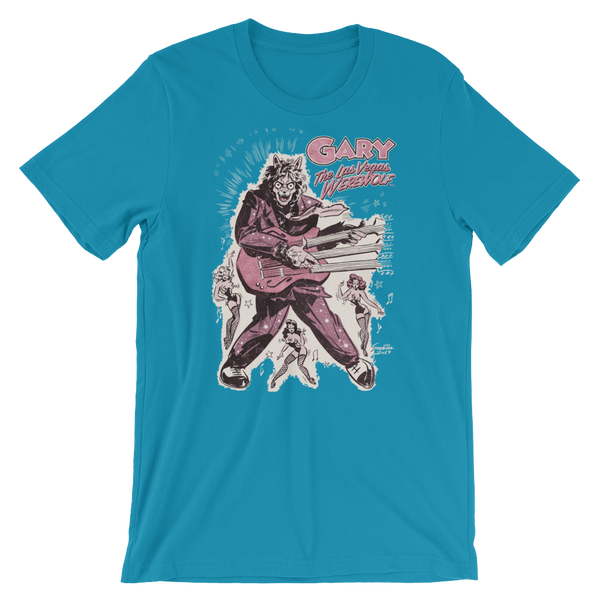 GARY THE WEREWOLF - Pink "Rockin' Gary" T-shirt in Various Colors