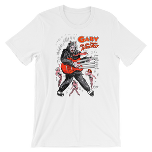 GARY THE WEREWOLF - Black/White/Red "Rockin' Gary" T-shirt in Various Colors