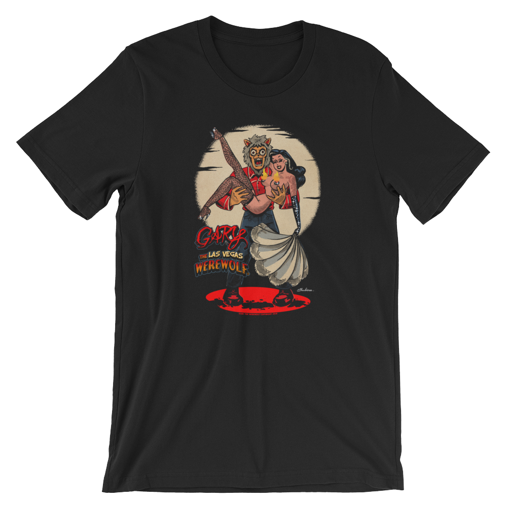 GARY THE WEREWOLF - Marie Devilreux "Showgirl" T-shirt in Black