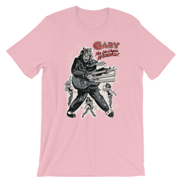 GARY THE WEREWOLF - Silver/Red "Rockin' Gary" T-shirt in Various Colors