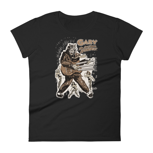 GARY THE WEREWOLF - Bronze "Rockin' Gary" Women's Babydoll T-shirt in Various Colors