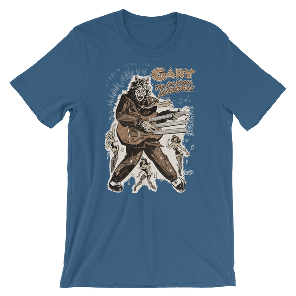 GARY THE WEREWOLF - Bronze "Rockin' Gary" T-shirt in Various Colors