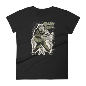 GARY THE WEREWOLF - Olive Green "Rockin' Gary" Women's Babydoll T-shirt in Various Colors