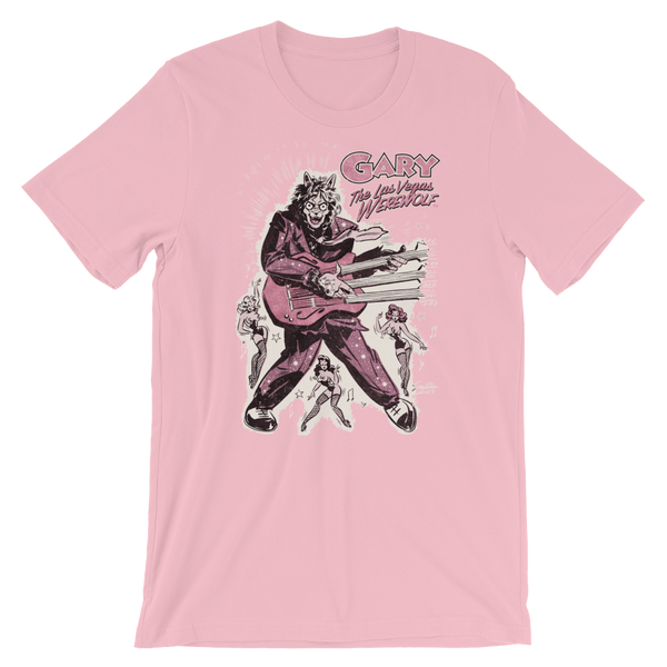 GARY THE WEREWOLF - Pink "Rockin' Gary" T-shirt in Various Colors