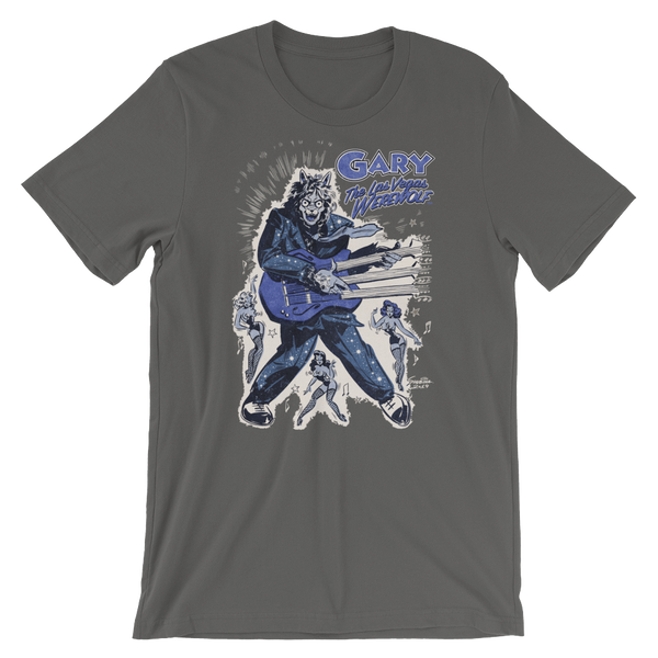 GARY THE WEREWOLF - Blue "Rockin' Gary" T-shirt in Various Colors