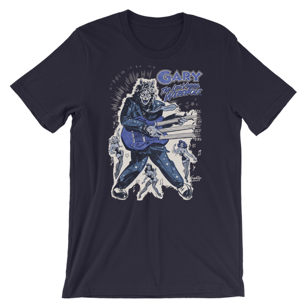 GARY THE WEREWOLF - Blue "Rockin' Gary" T-shirt in Various Colors